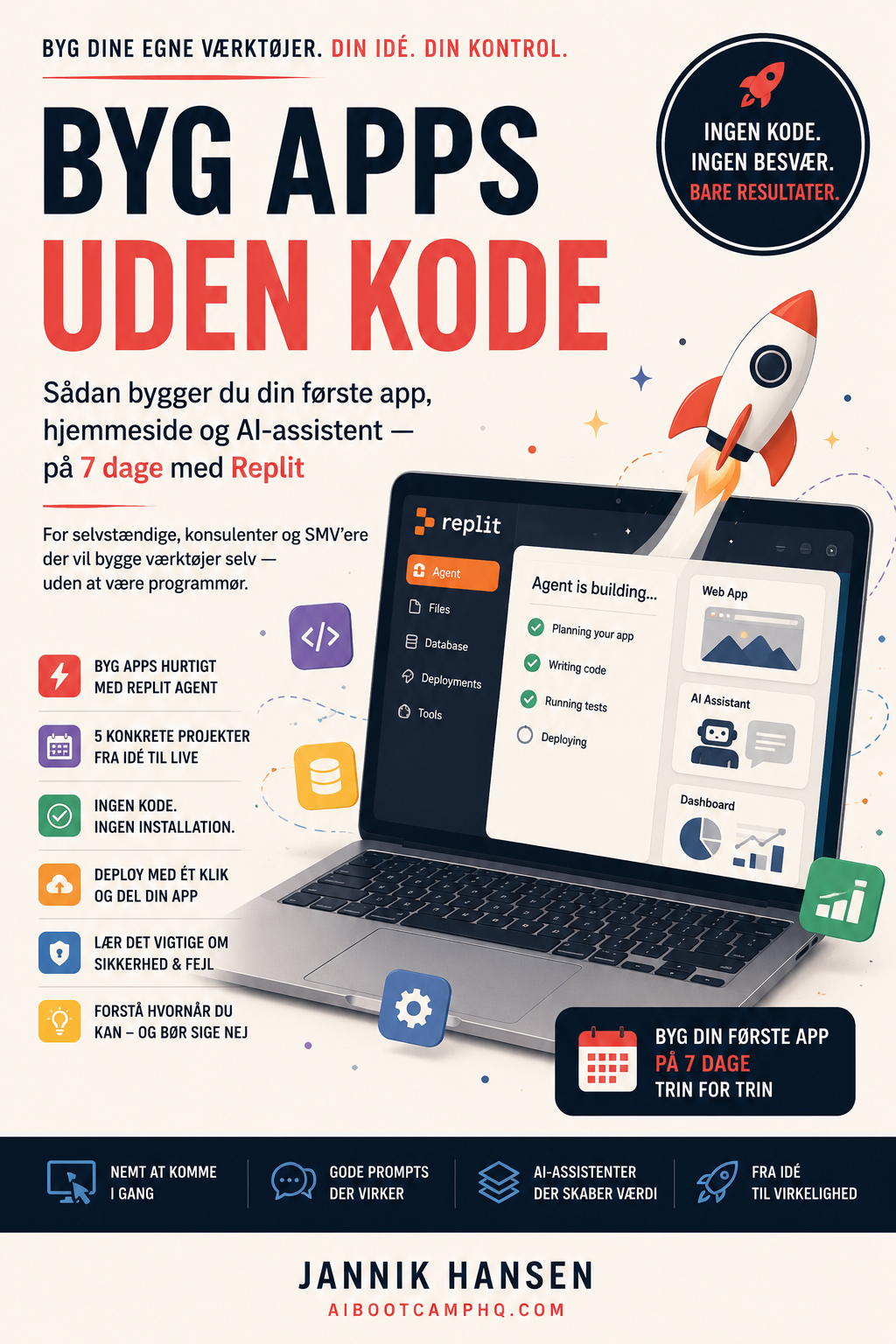 Byg Apps Uden Kode — bogforside