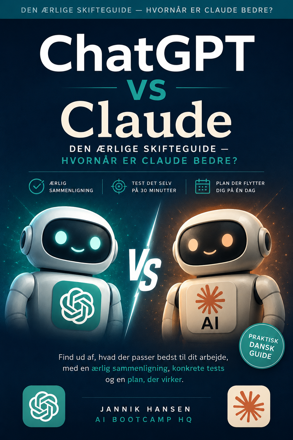 ChatGPT vs Claude — den ærlige skifteguide, bogforside