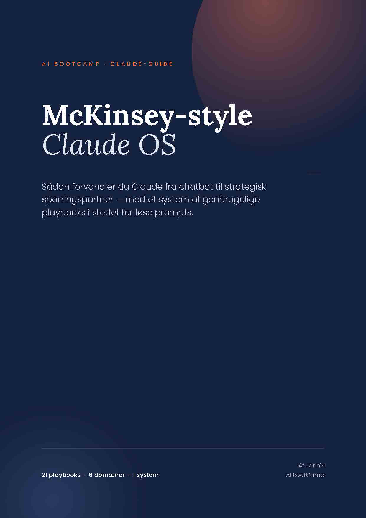 McKinsey-style Claude OS — bogforside